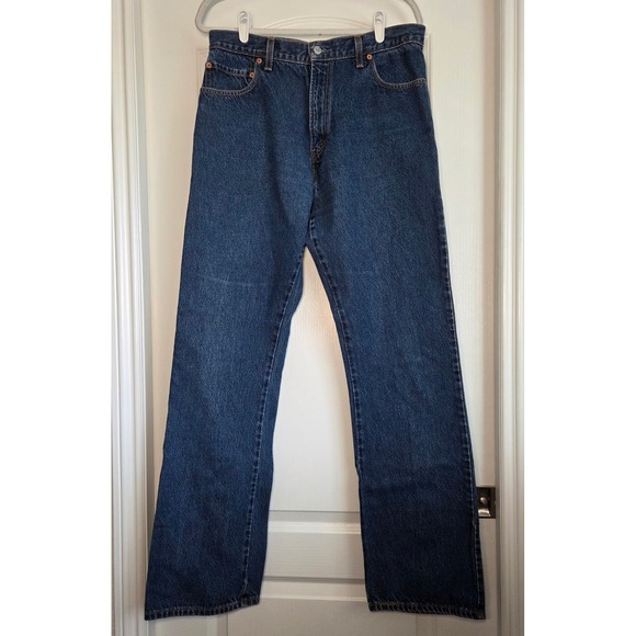 Levi's Vtg 517 Boot Cut Jeans Mens W36 L36 Dark Wash Denim Classic Relaxed Fit - Picture 1 of 5